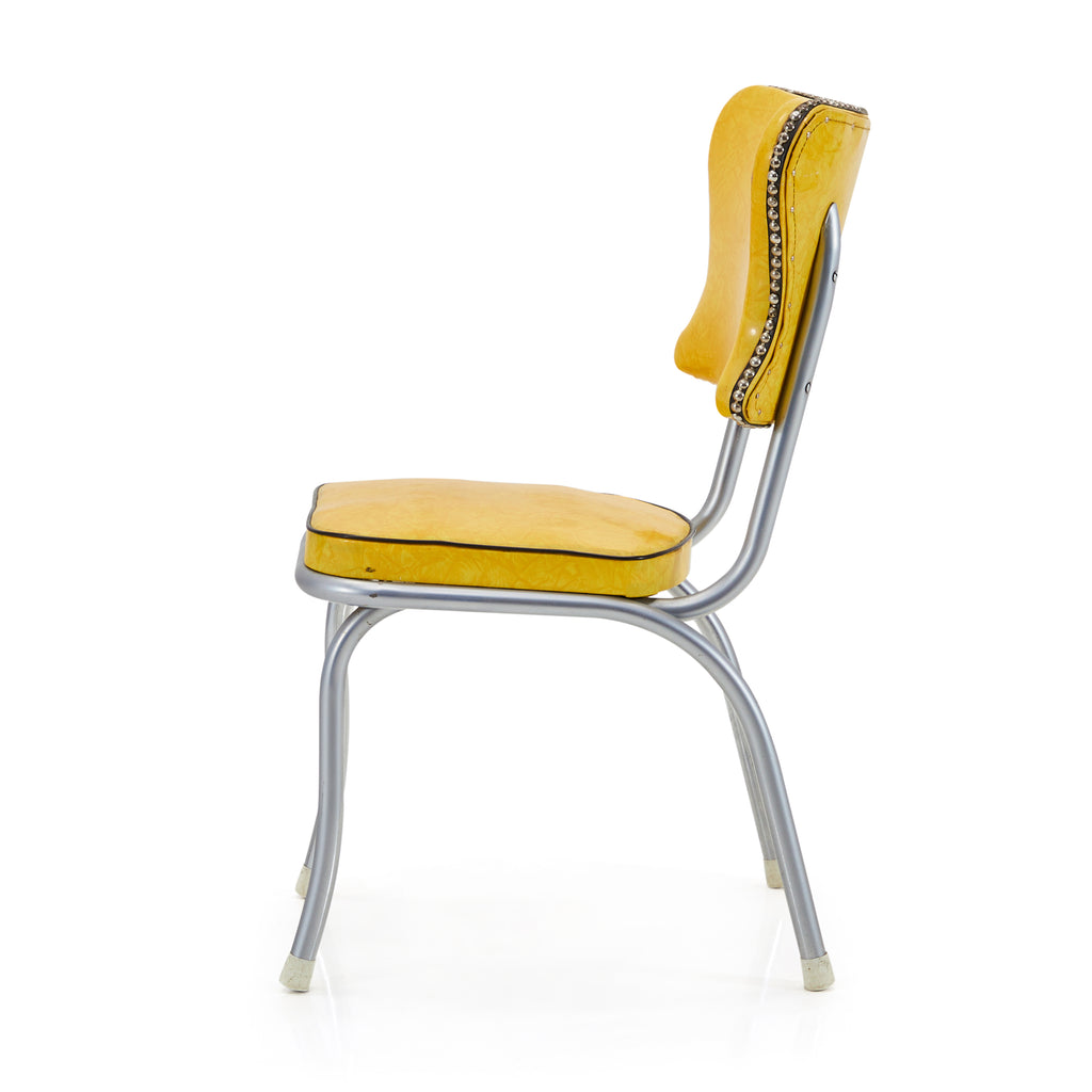 Yellow Vinyl Dining Chair