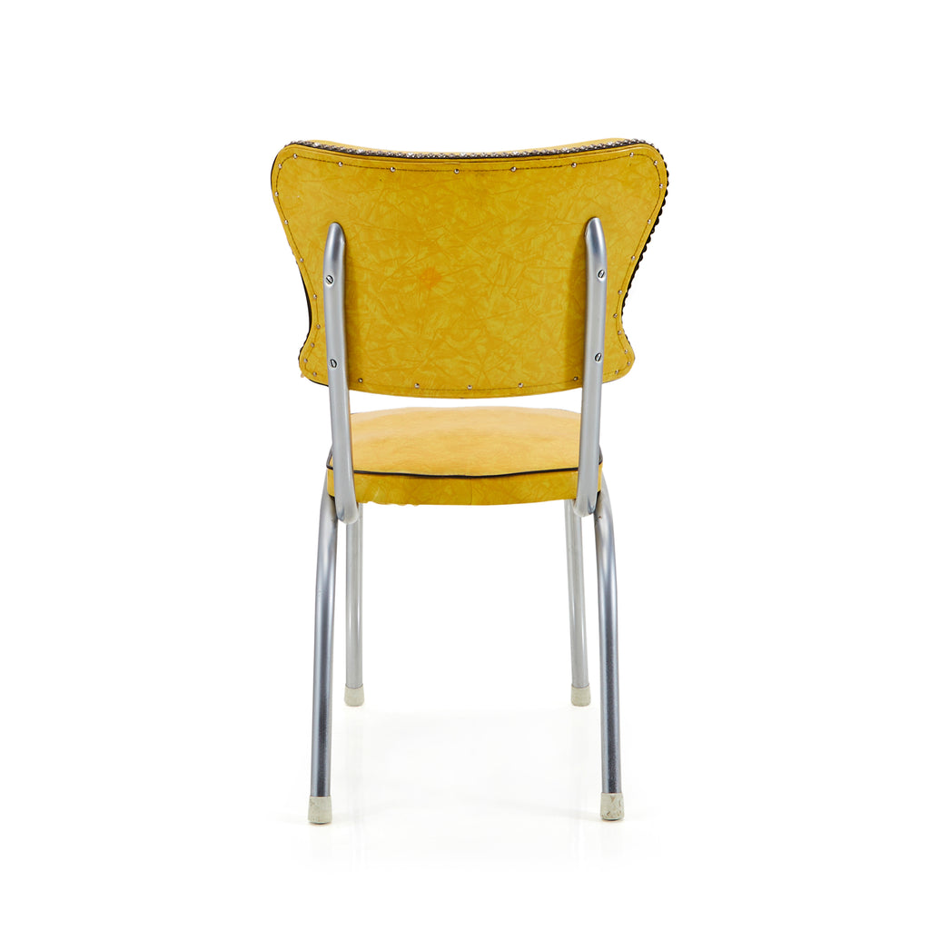 Yellow Vinyl Dining Chair