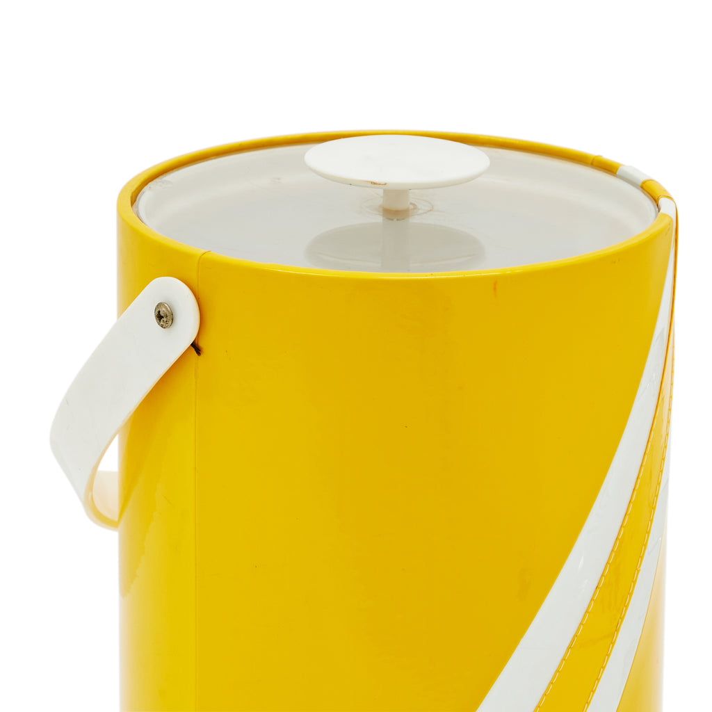 Yellow Striped Ice Bucket