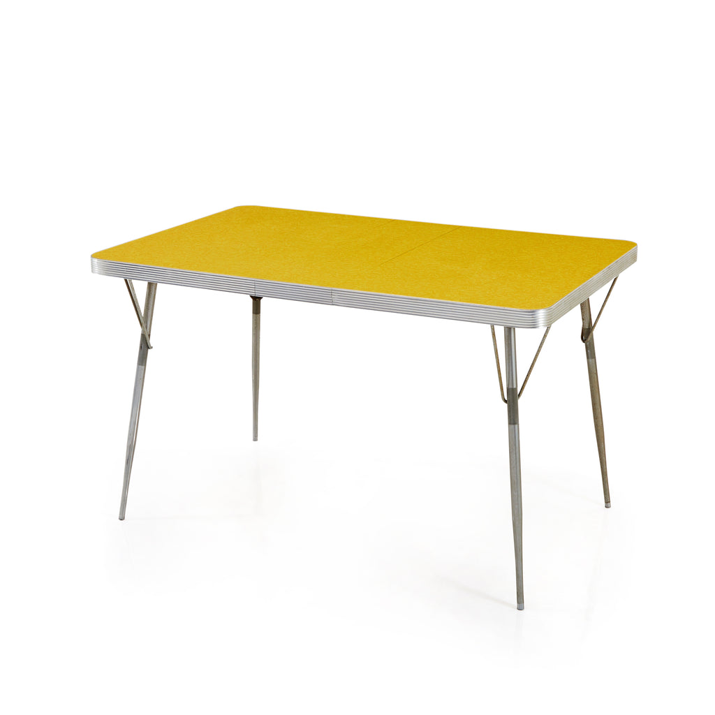 Yellow & Silver Vintage Kitchen Table