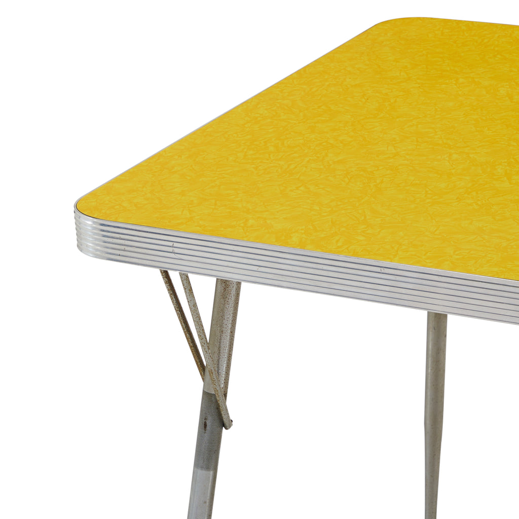 Yellow & Silver Vintage Kitchen Table