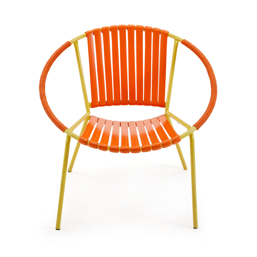 Orange & Yellow Cord Hoop Chair