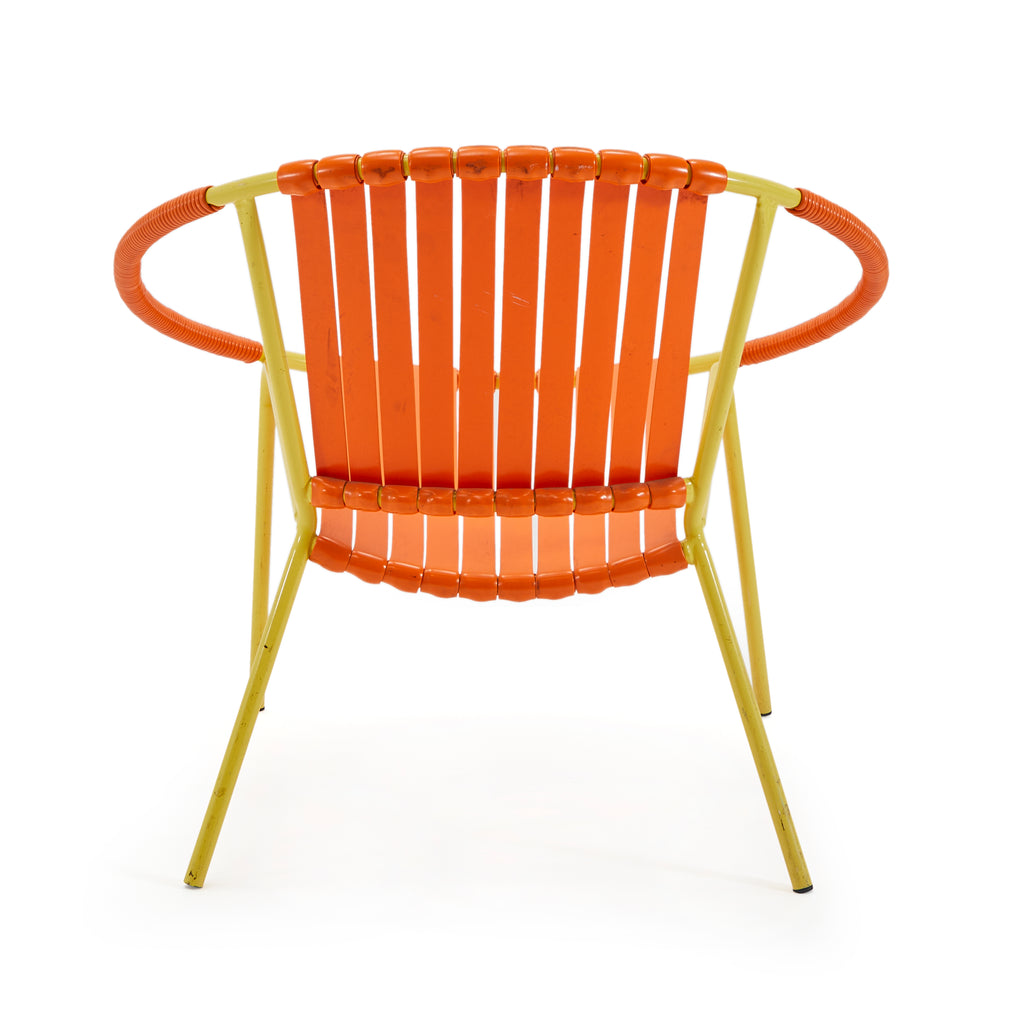 Orange & Yellow Cord Hoop Chair