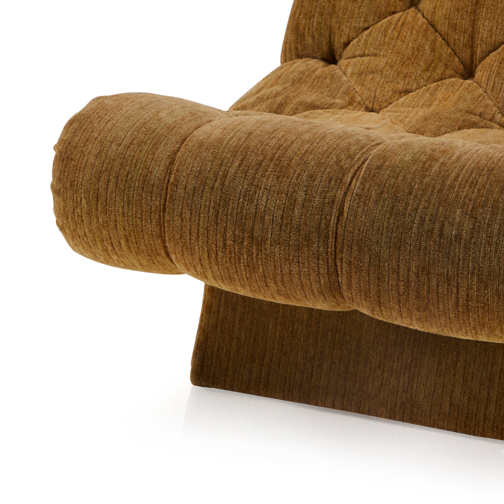 Brown Tufted Lounge Chair