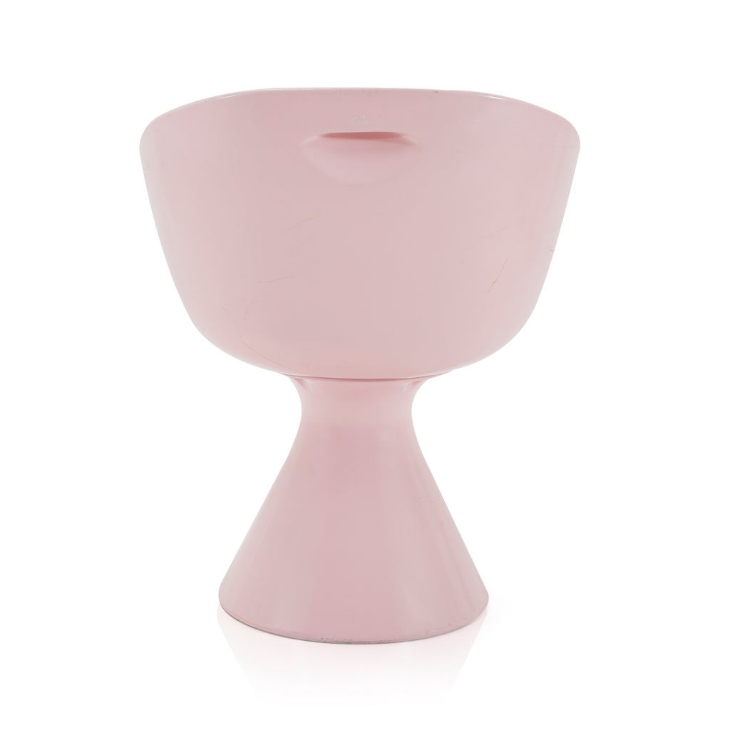 Pink Fiberglass Bucket Dining Chair