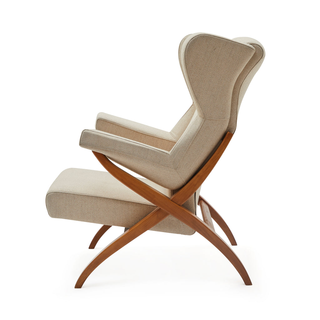 White Beige Modernica Arm Chair
