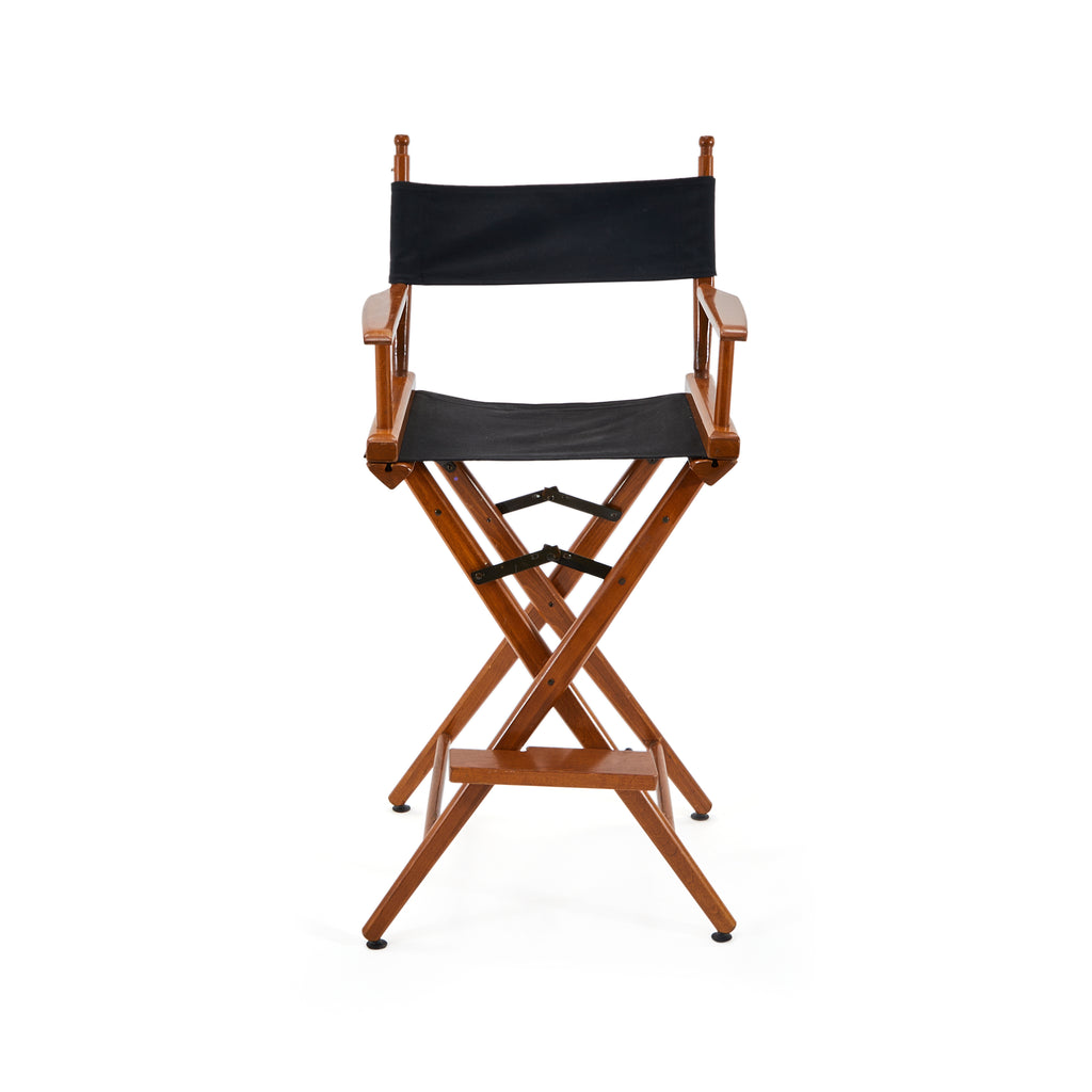 Black & Wood Tall Director's Chair