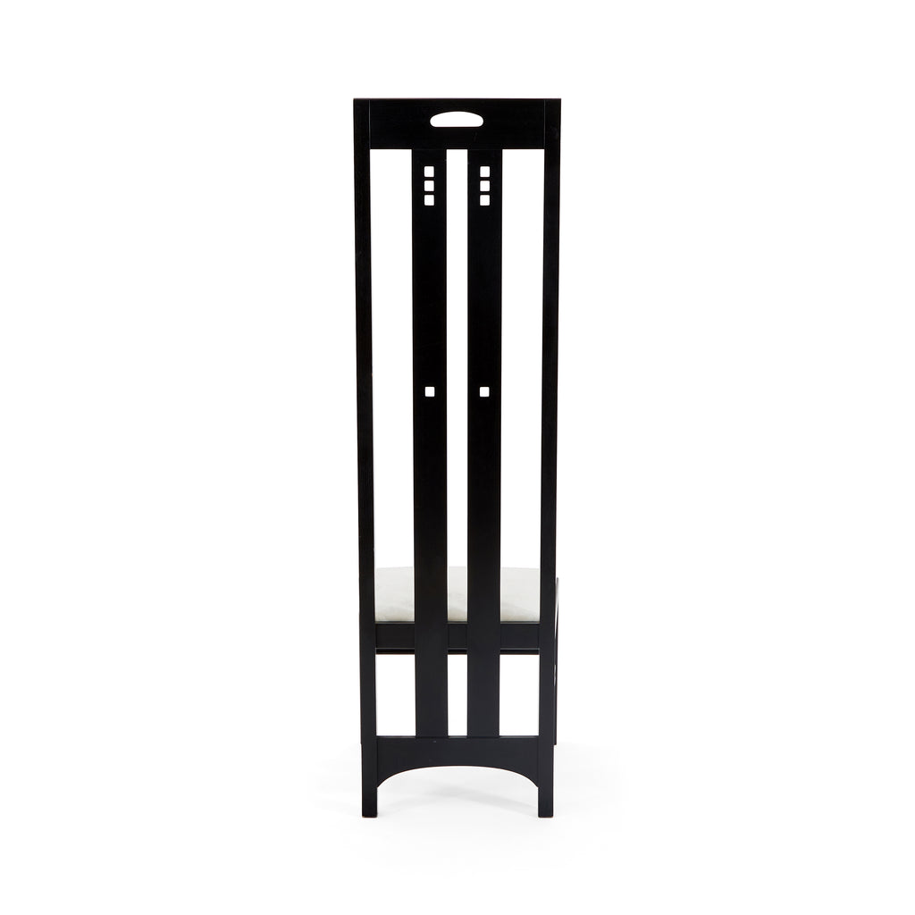 Black Wood High Back Chair