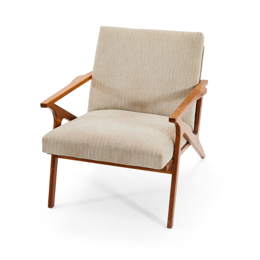 Beige Cavett Fabric Arm Chair
