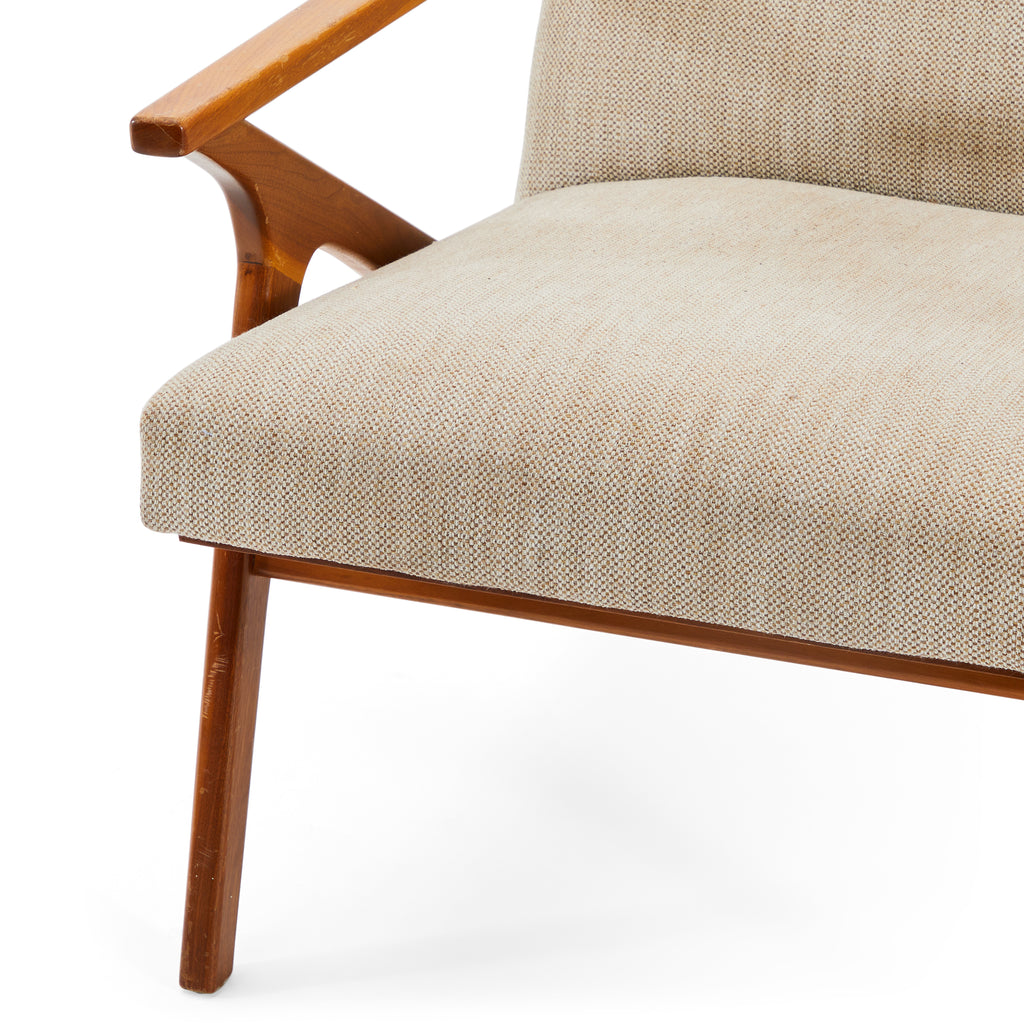 Beige Cavett Fabric Arm Chair