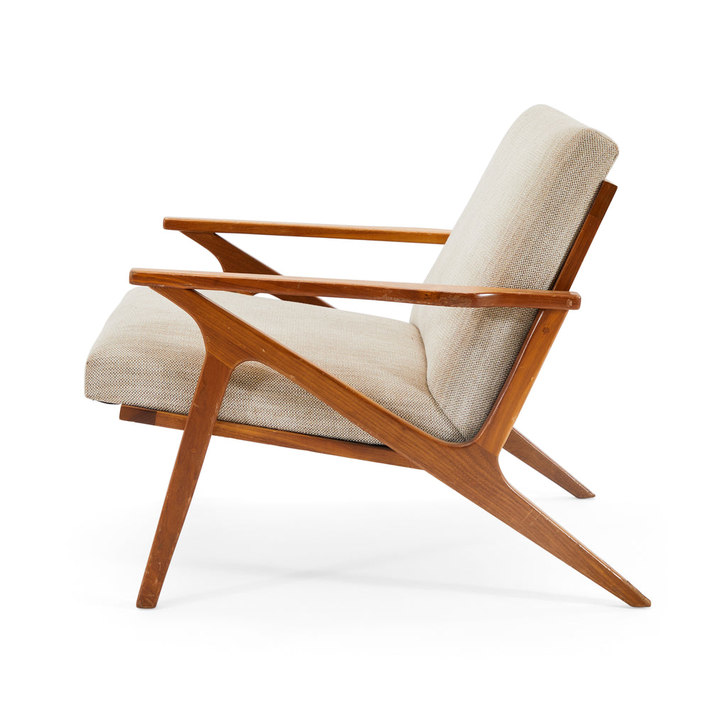 Beige Cavett Fabric Arm Chair