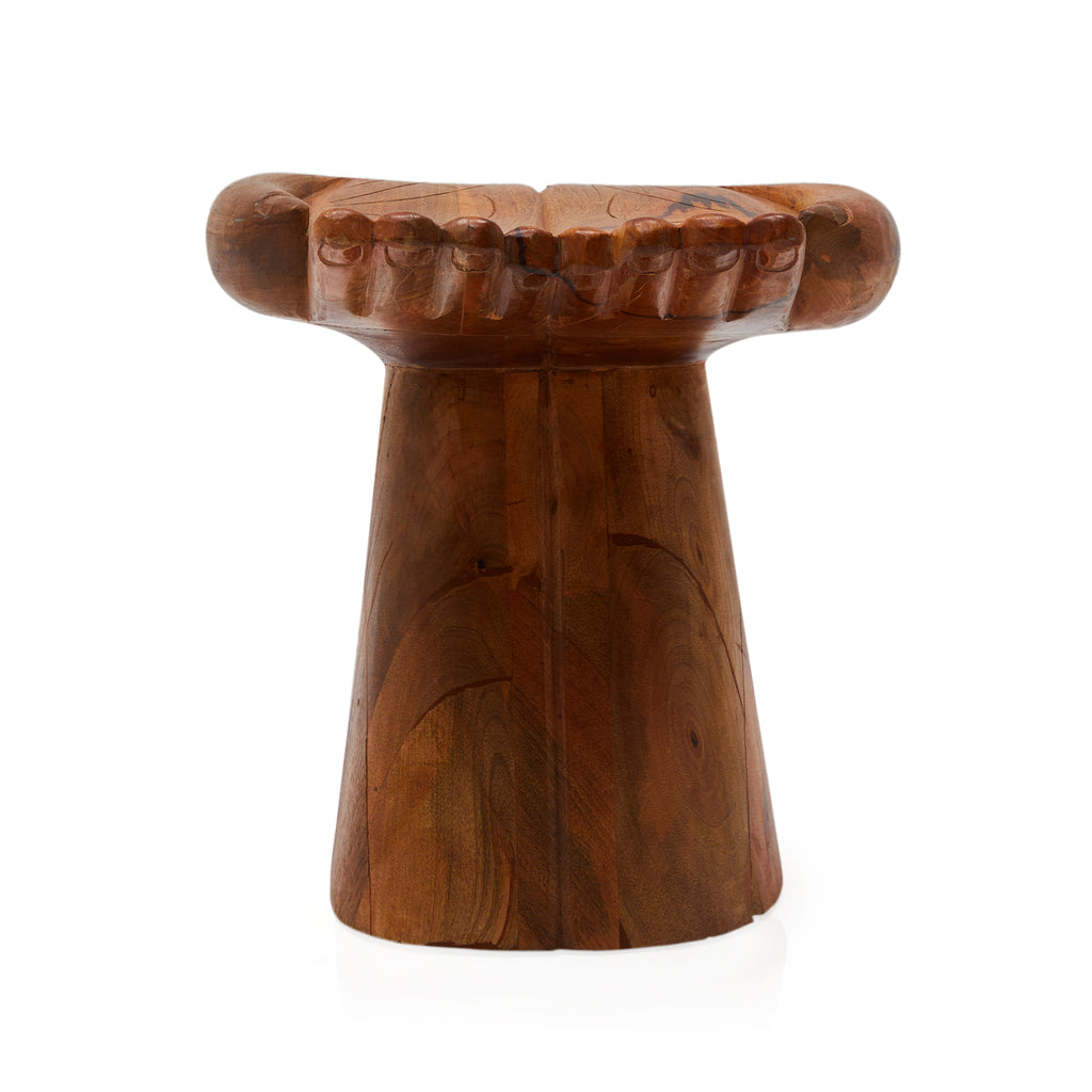 Wood Carved Hands Chair