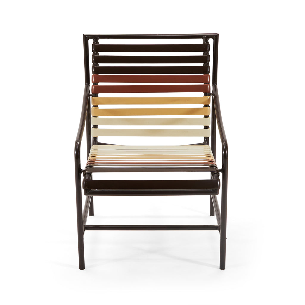 Brown Gradient Outdoor Dining Chair
