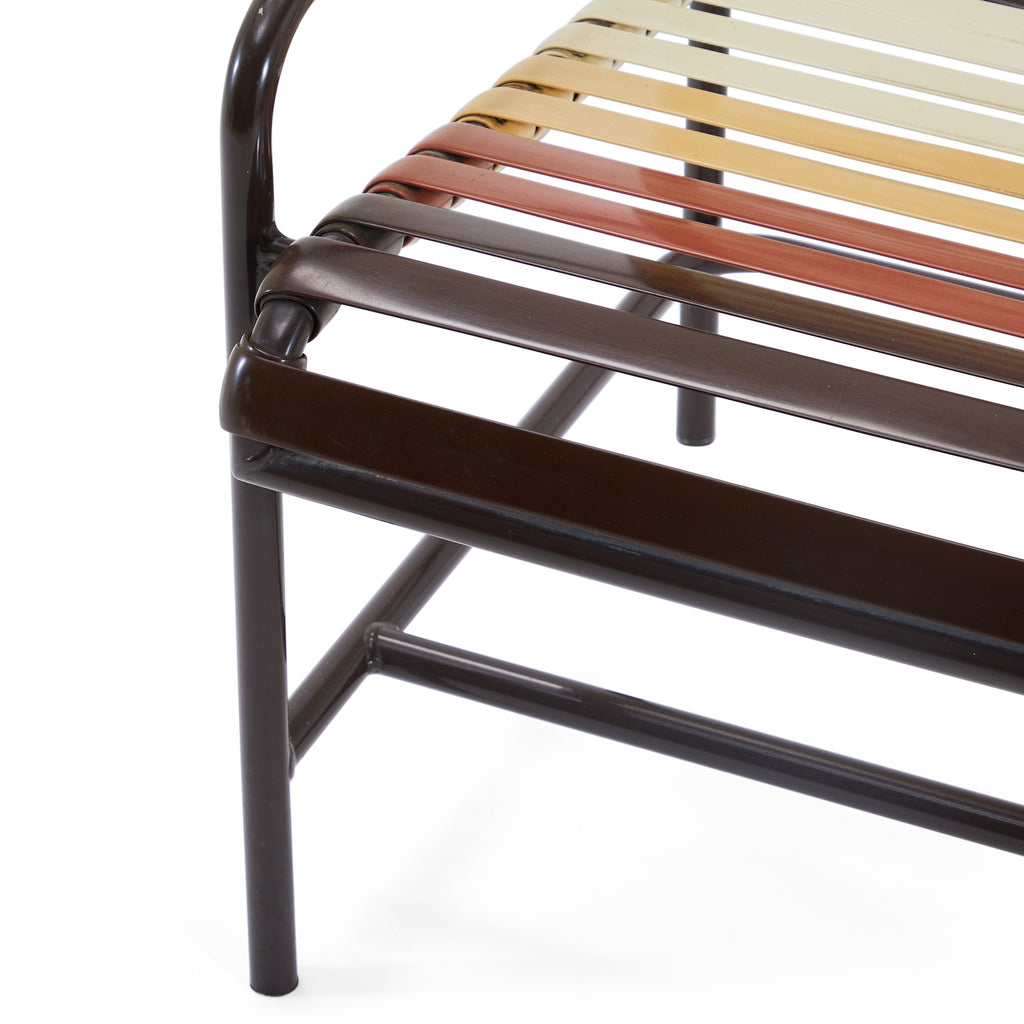 Brown Gradient Outdoor Dining Chair