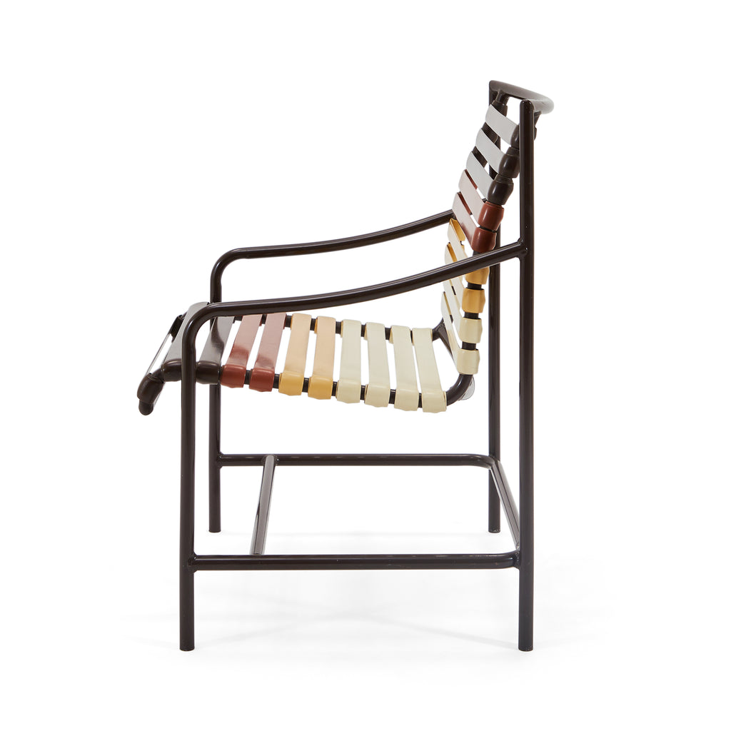Brown Gradient Outdoor Dining Chair