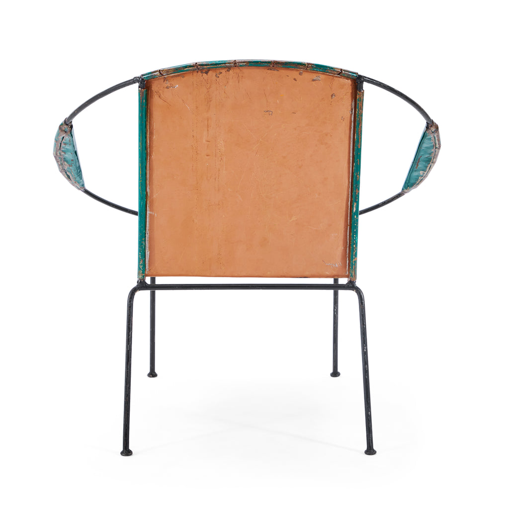 Green Metal Modern Ring Chair