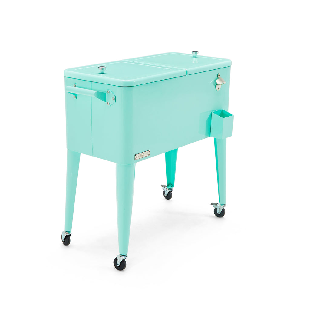 Metal Standing Cooler - Turquoise