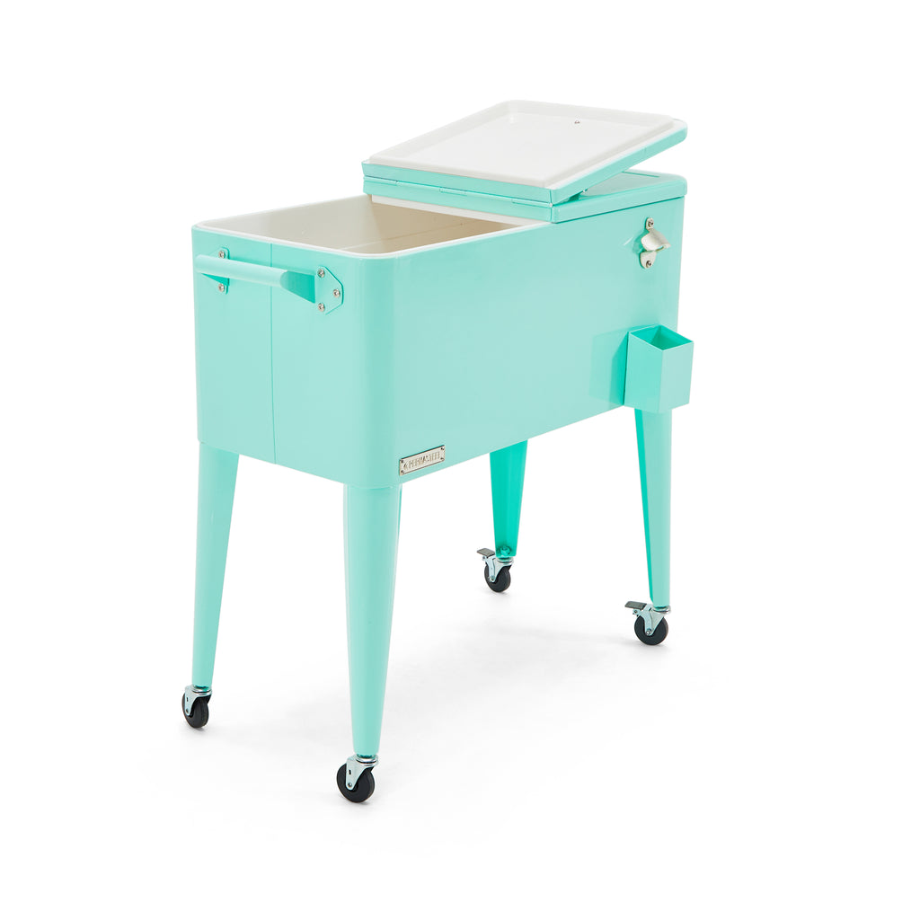 Metal Standing Cooler - Turquoise