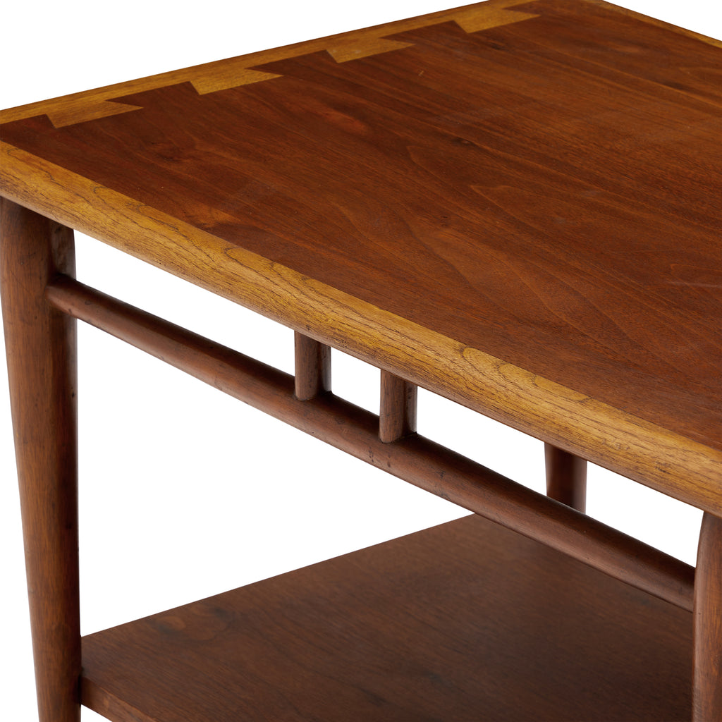 Wood Mid Century Dovetail End Table - Lane