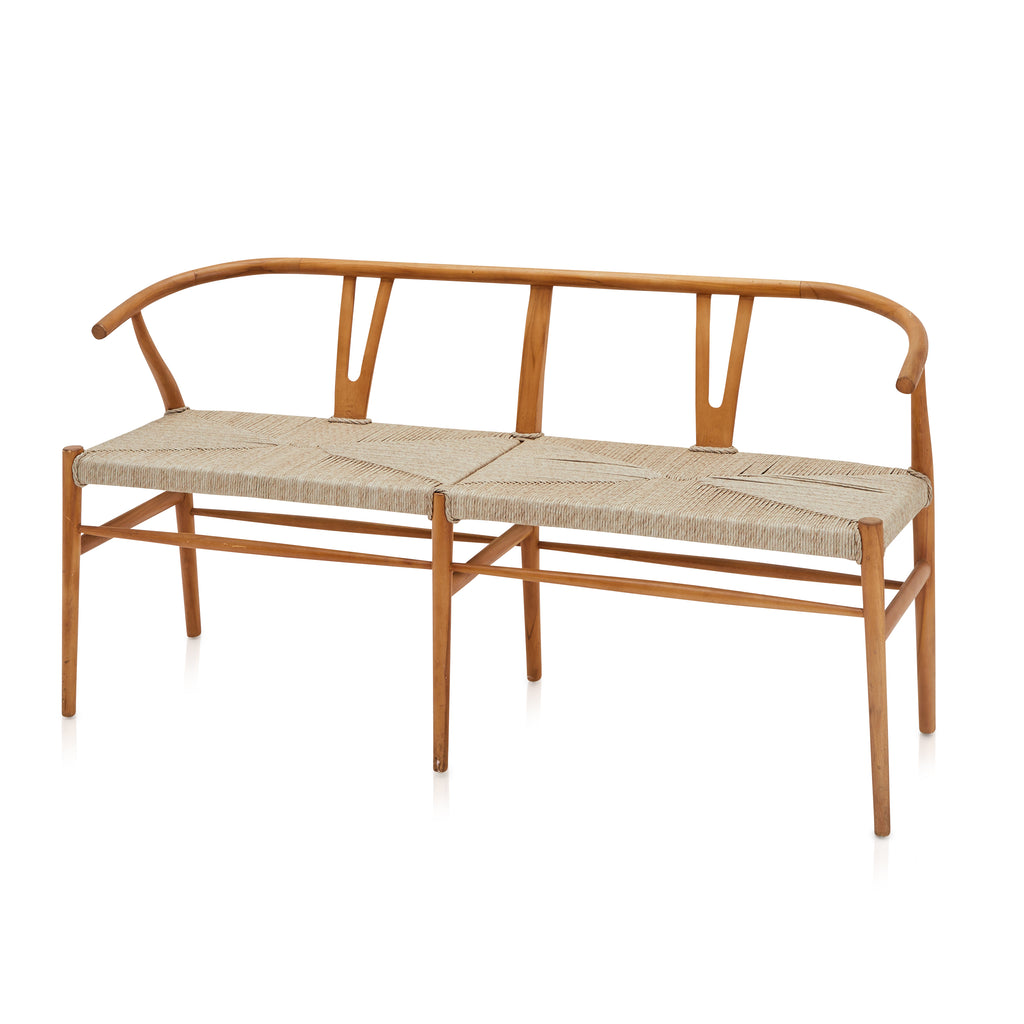 Wood Mid Century Modern Designer Loveseat