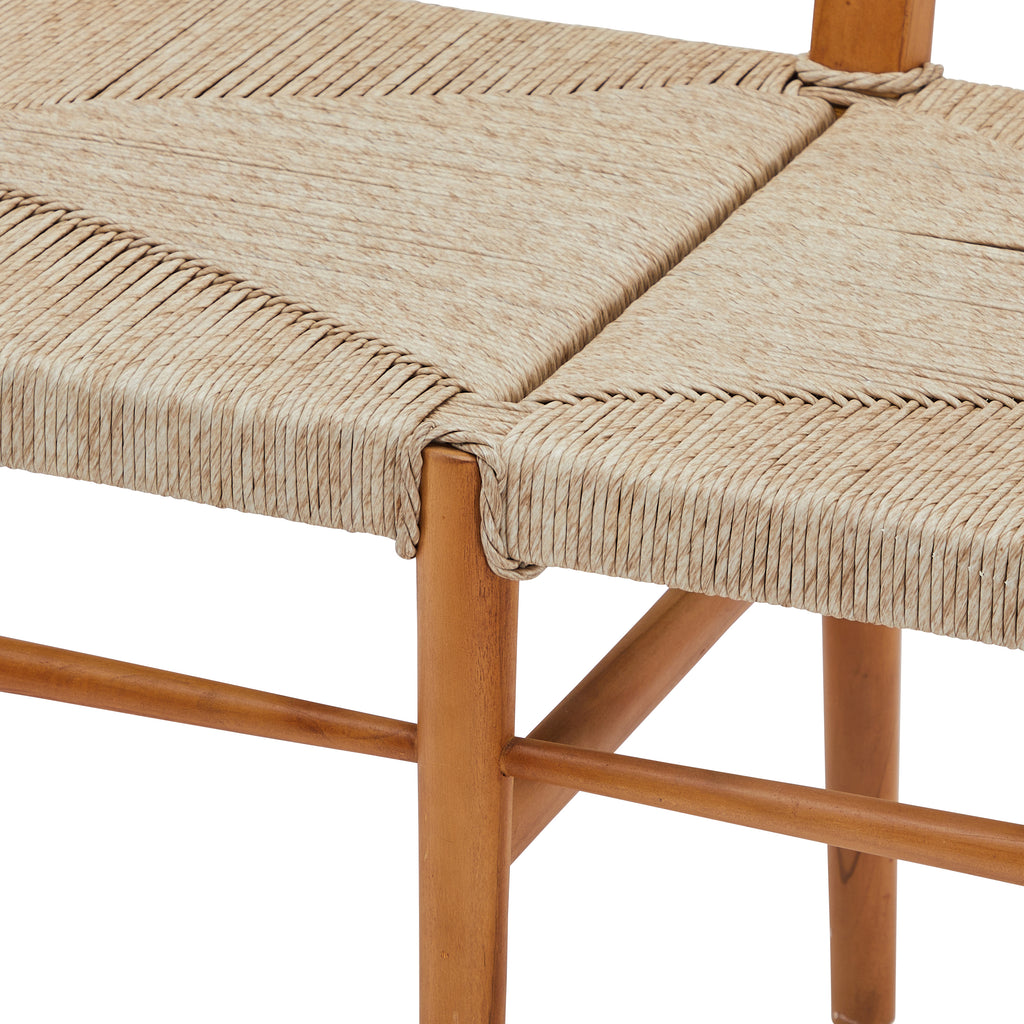 Wood Mid Century Modern Designer Loveseat