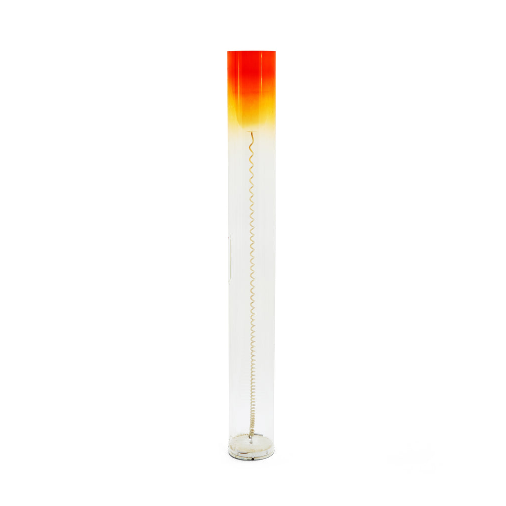 Orange & Glass Modern Ombre Kartell Toobe Floor Lamp