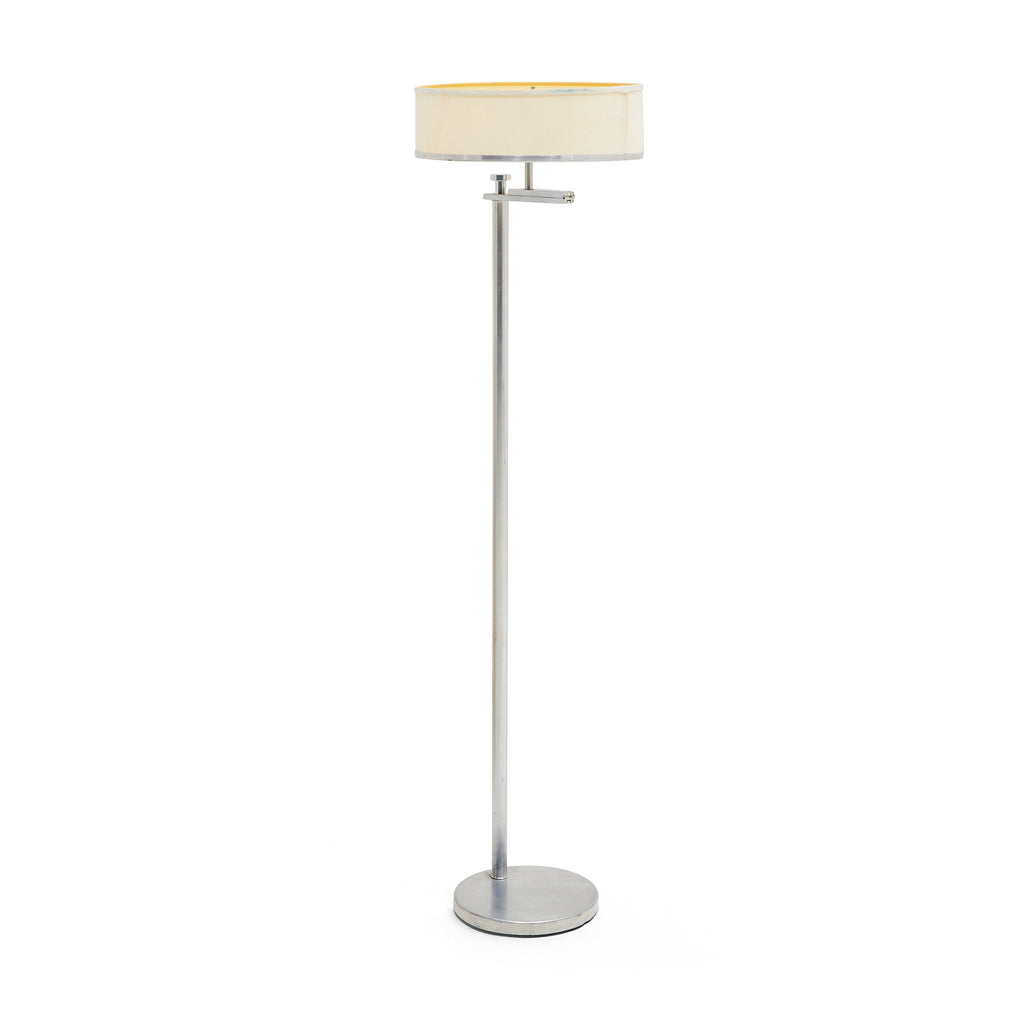 Silver Circular Floor Lamp