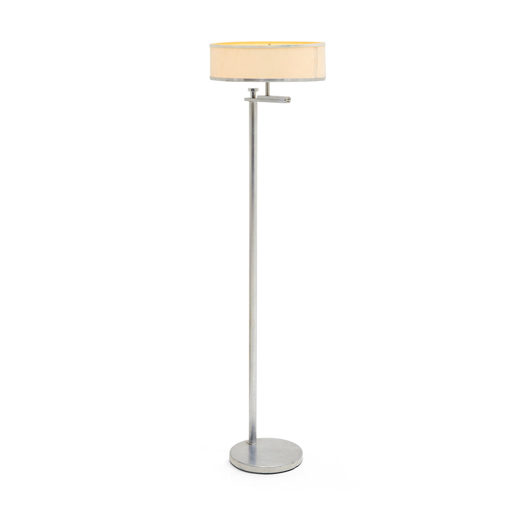 Silver Circular Floor Lamp