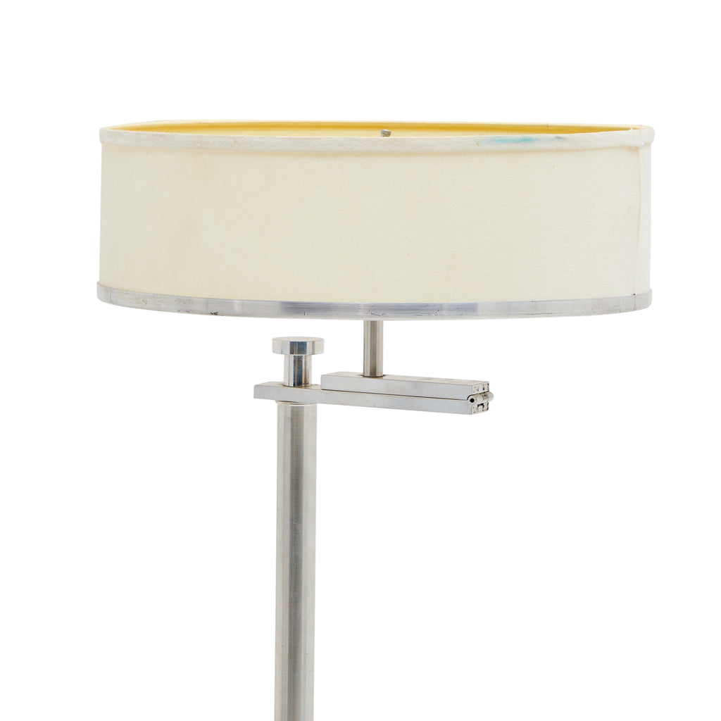 Silver Circular Floor Lamp