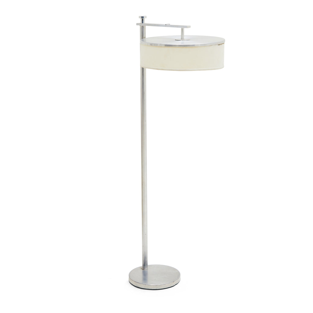 Silver Circular Floor Lamp