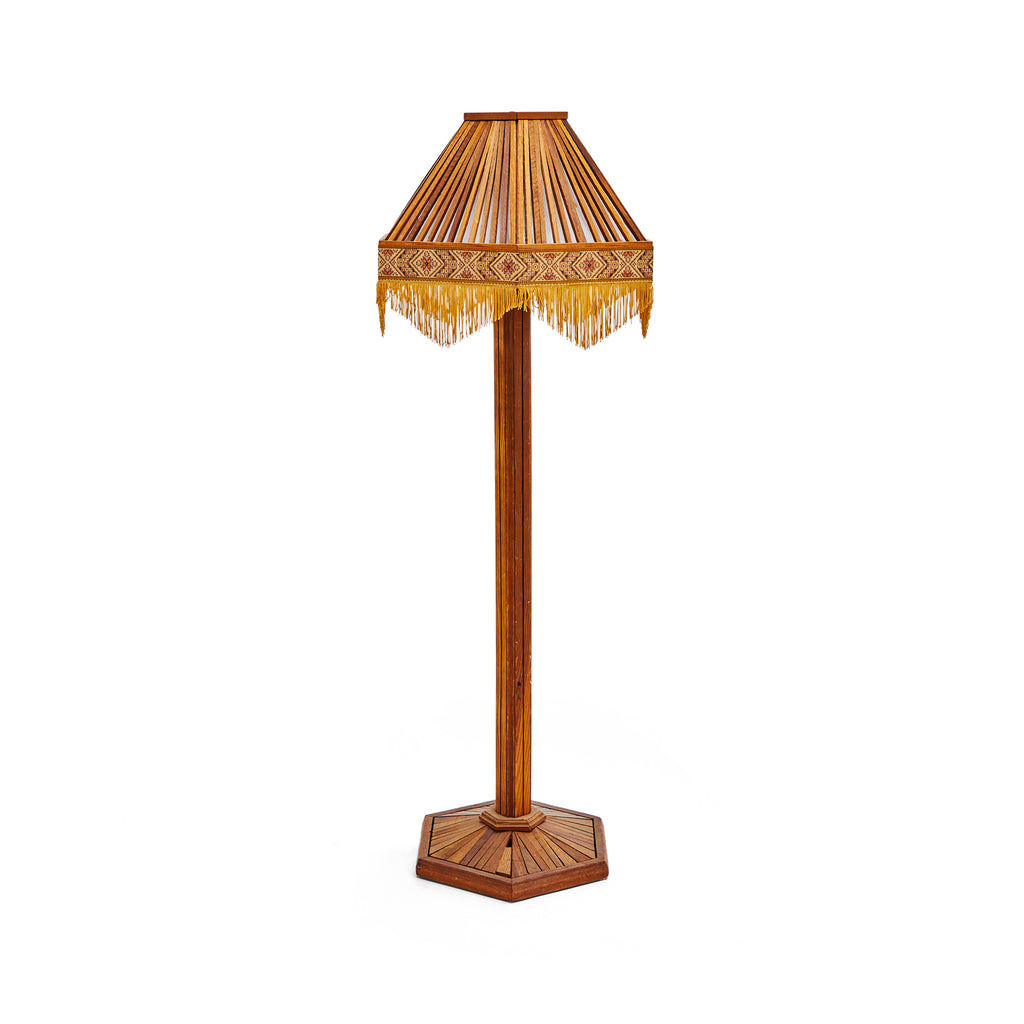 Wood Southwestern Floor Lamp