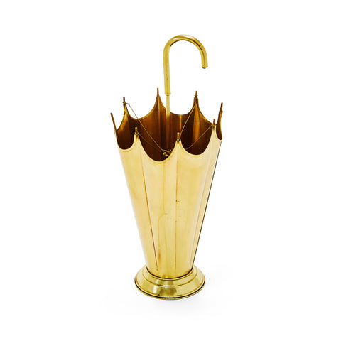 Gold Umbrella Trash Can