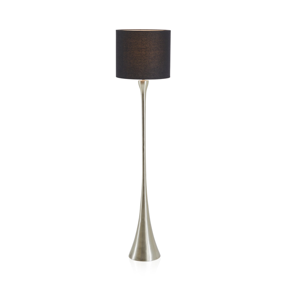 Silver Melrose Brushed Nickel Floor Lamp