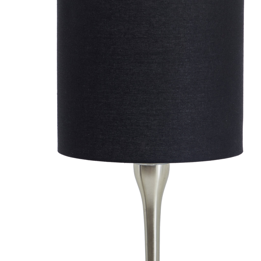 Silver Melrose Brushed Nickel Floor Lamp