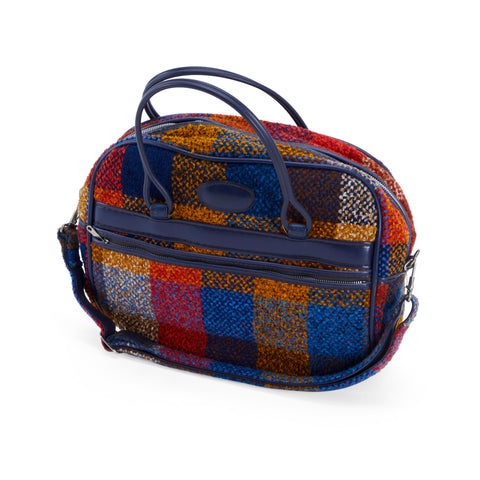 Blue & Red Plaid Skyway Hand Bag