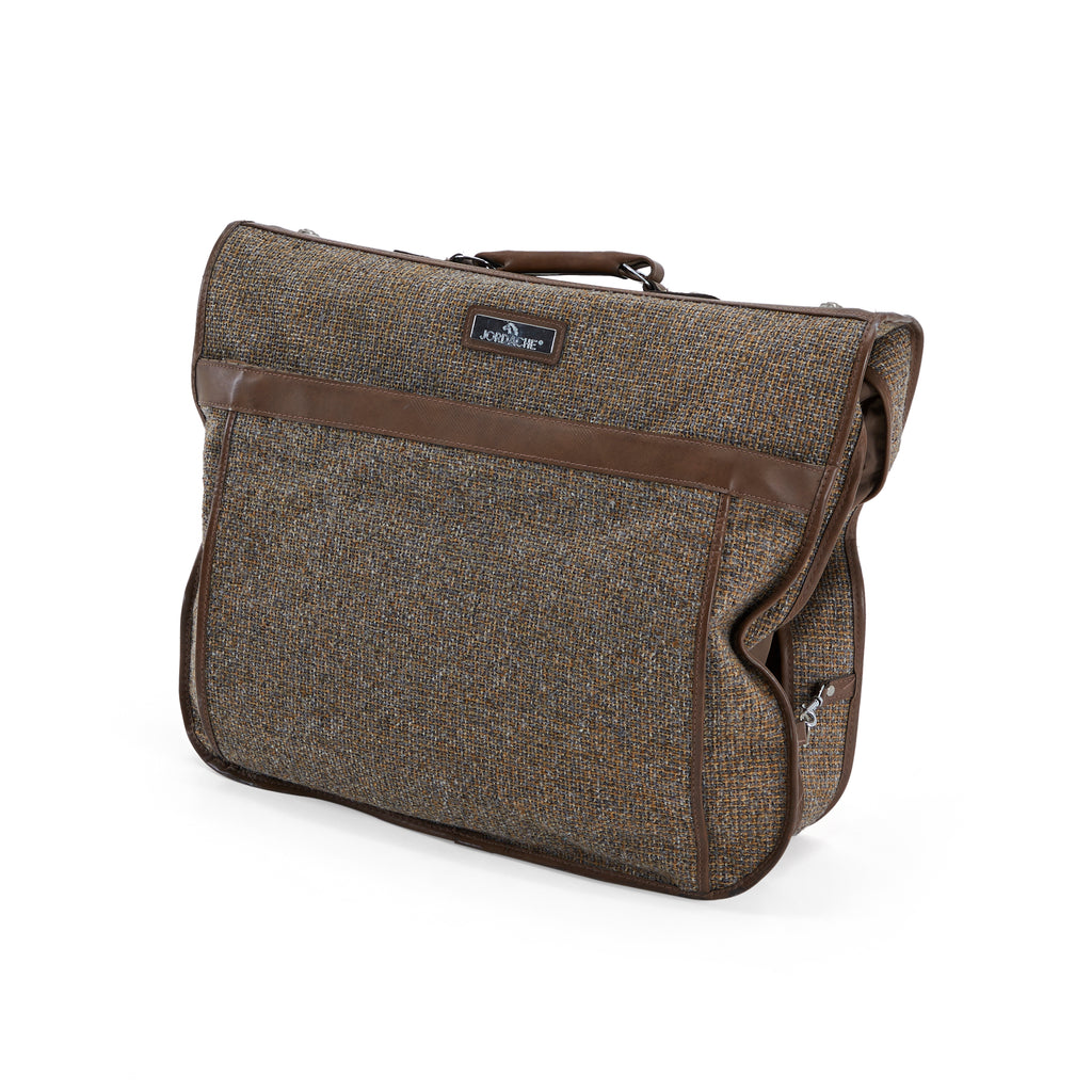 Brown Tweed Jordache Suitcase Large