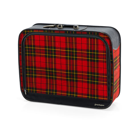 Grasshopper Red Plaid Suitcase