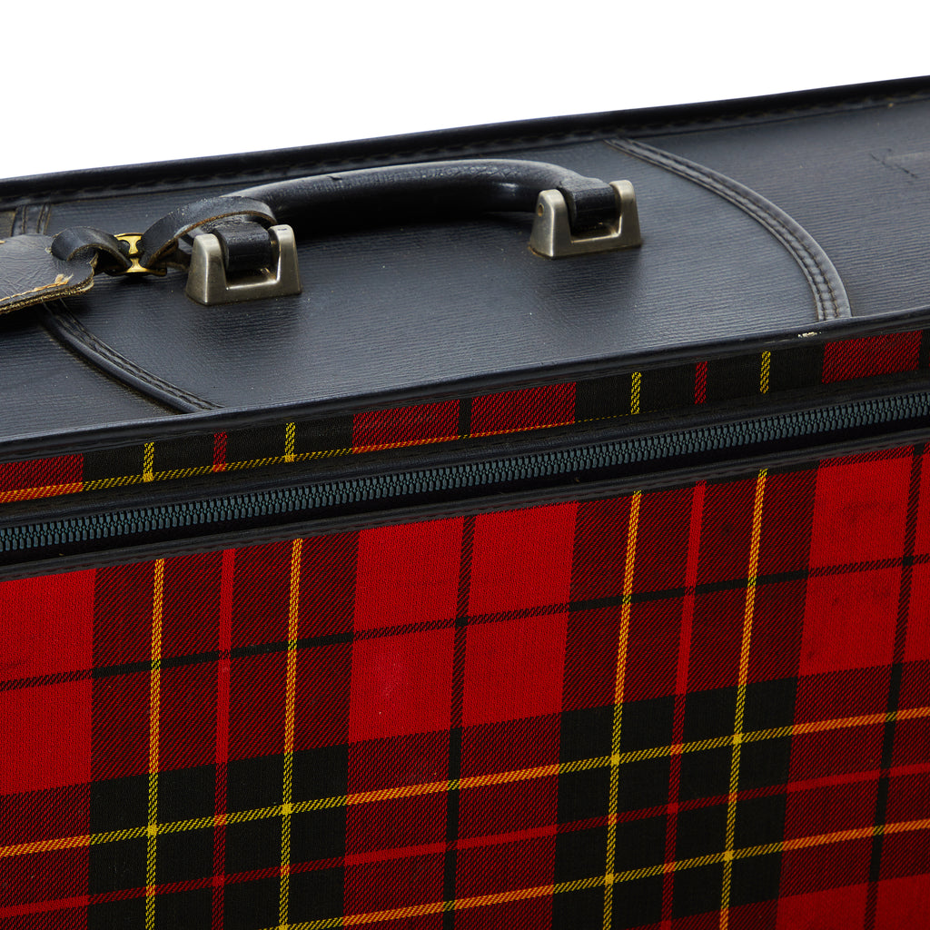 Grasshopper Red Plaid Suitcase