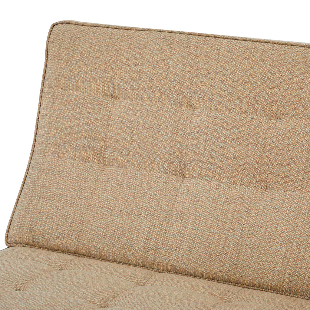 Tan Split Rail Modern Love Seat