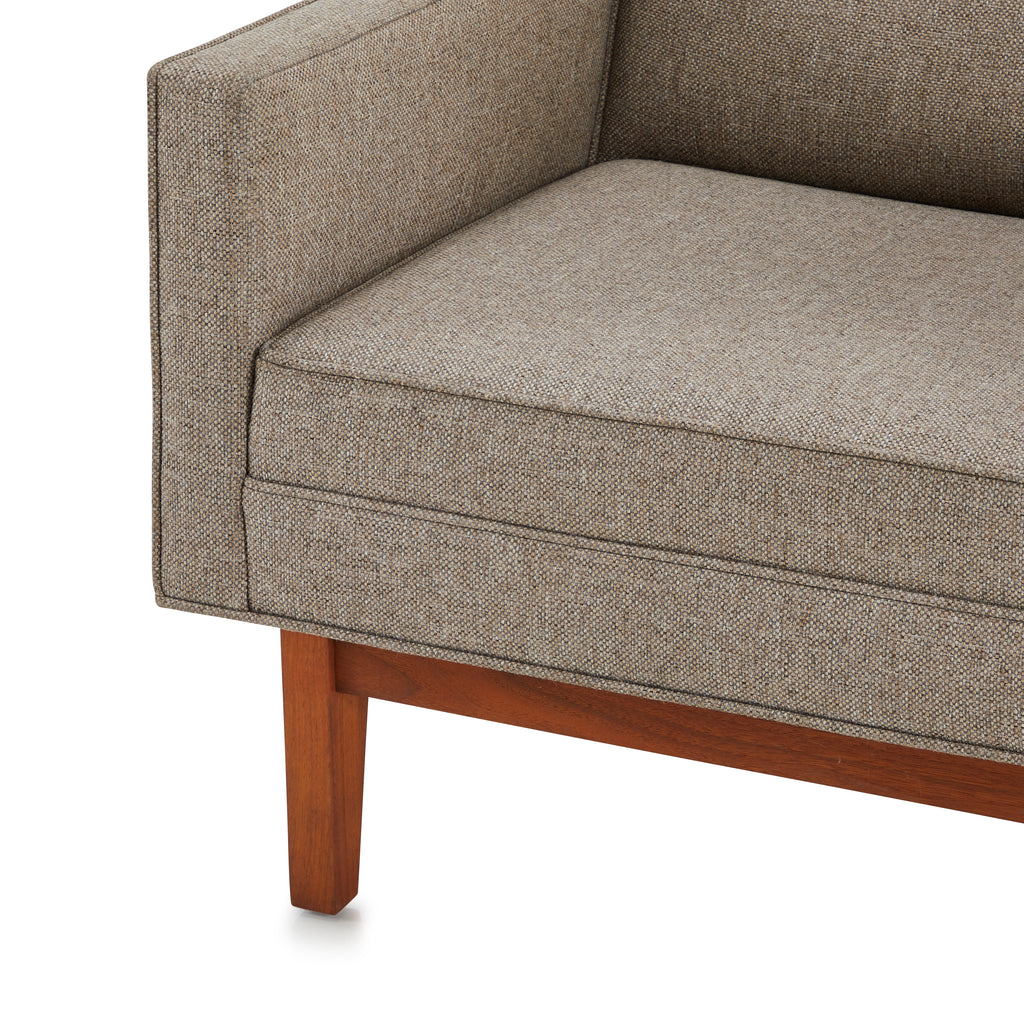 Grey Modern Slanted Low Arm Chair