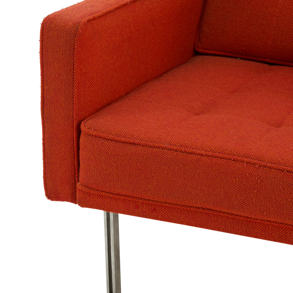 Orange Split Rail Arm Chair