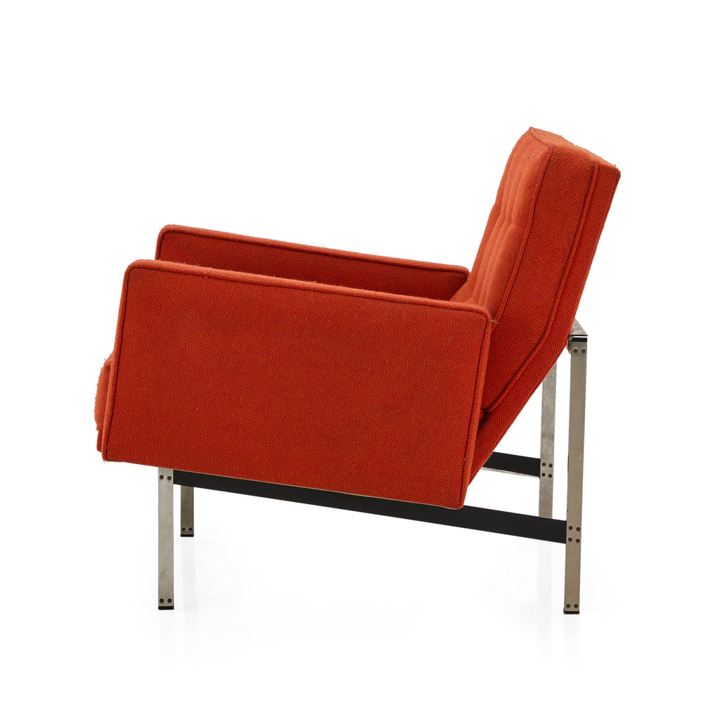 Orange Split Rail Arm Chair