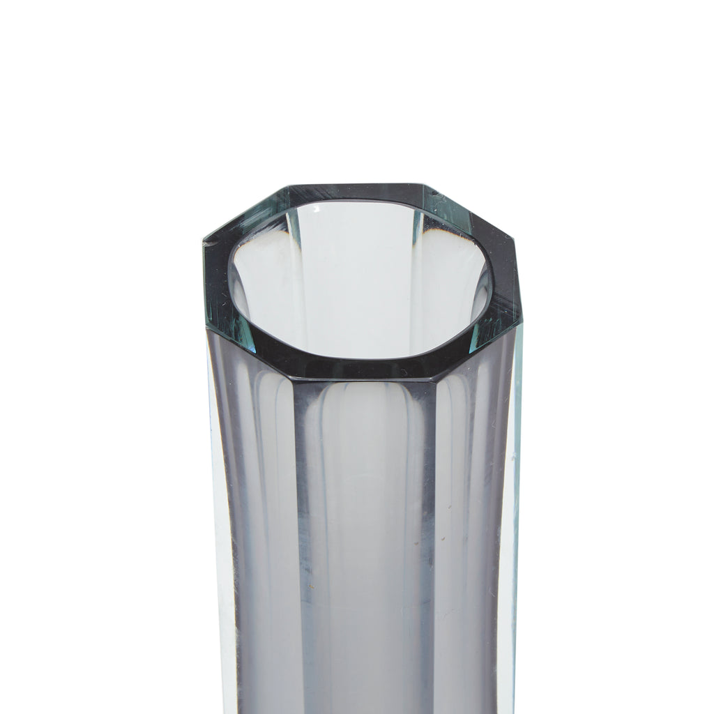 Glass Octagonal Thin Vase (A+D)