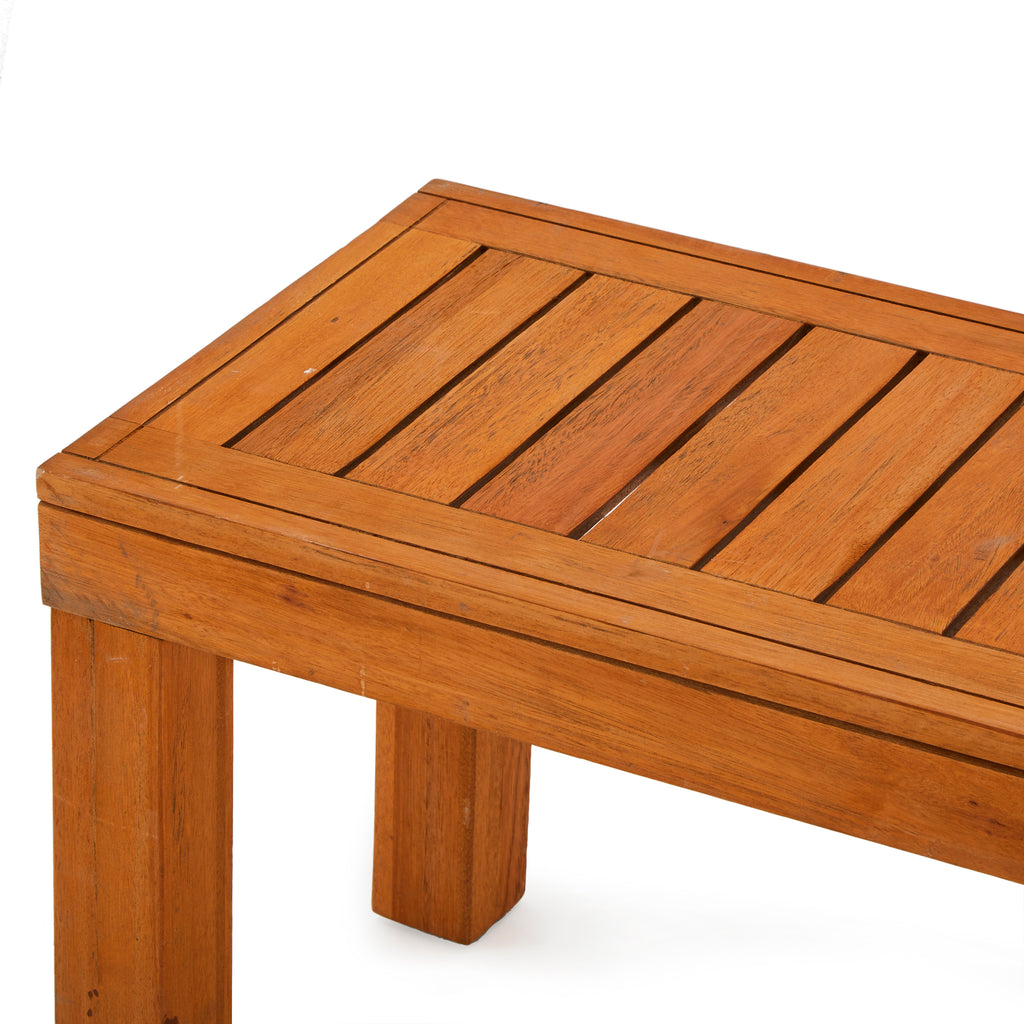 Backless Patio Bench