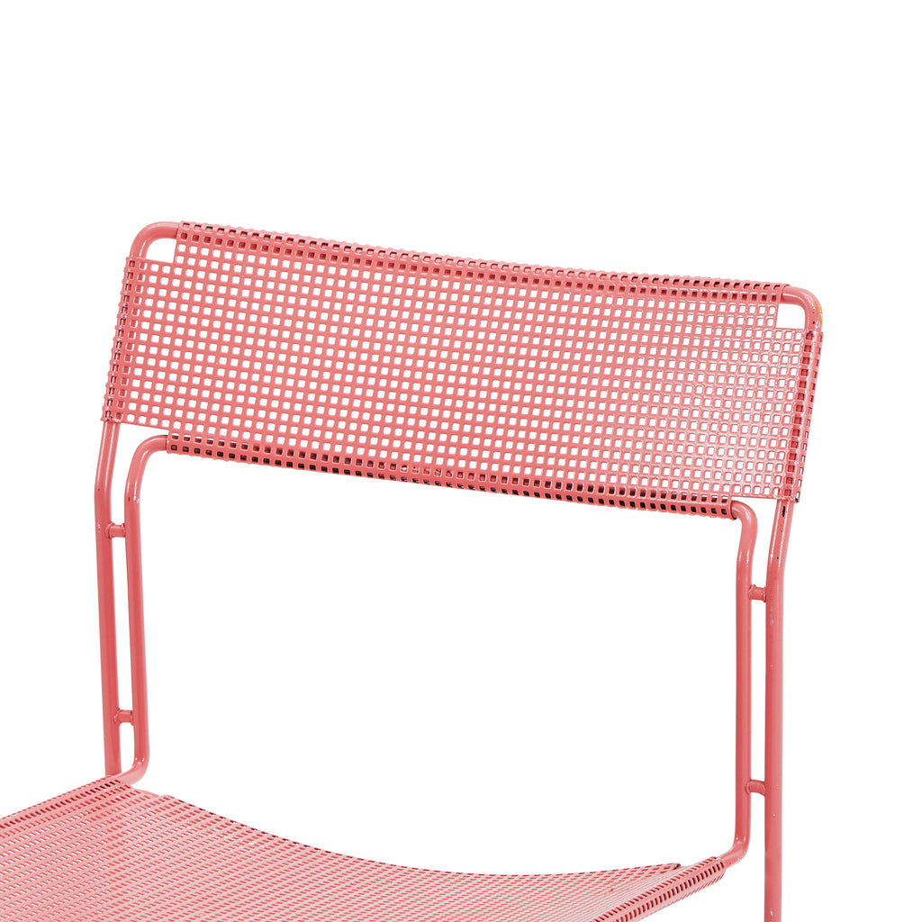 Arrben Sultana Perforated Metal Pink Outdoor Chair