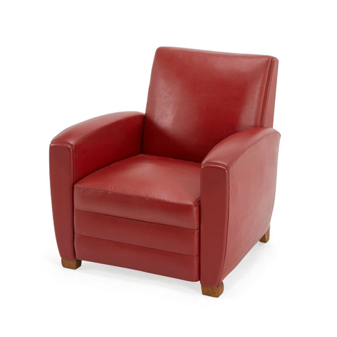Red Vinyl Arm Chair