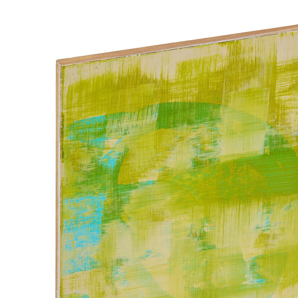 1050 (A+D) Lime Turquoise Abstract Art