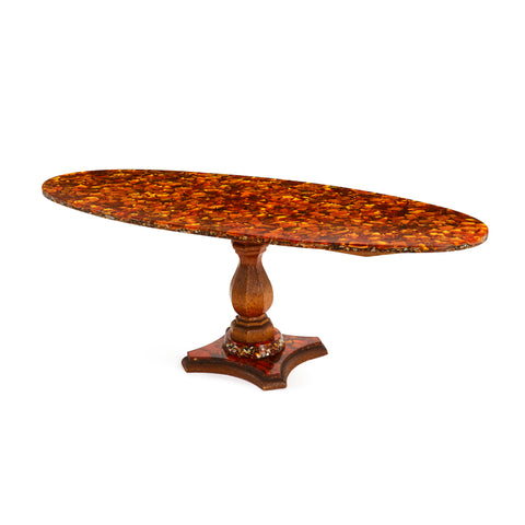 Red Orange Epoxy Coffee Table