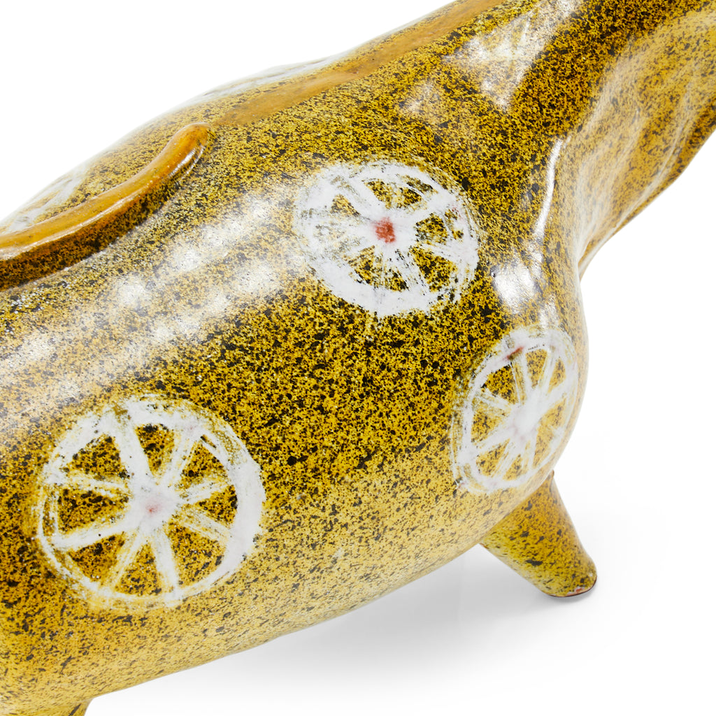 Yellow Ceramic Alfaraz Bull