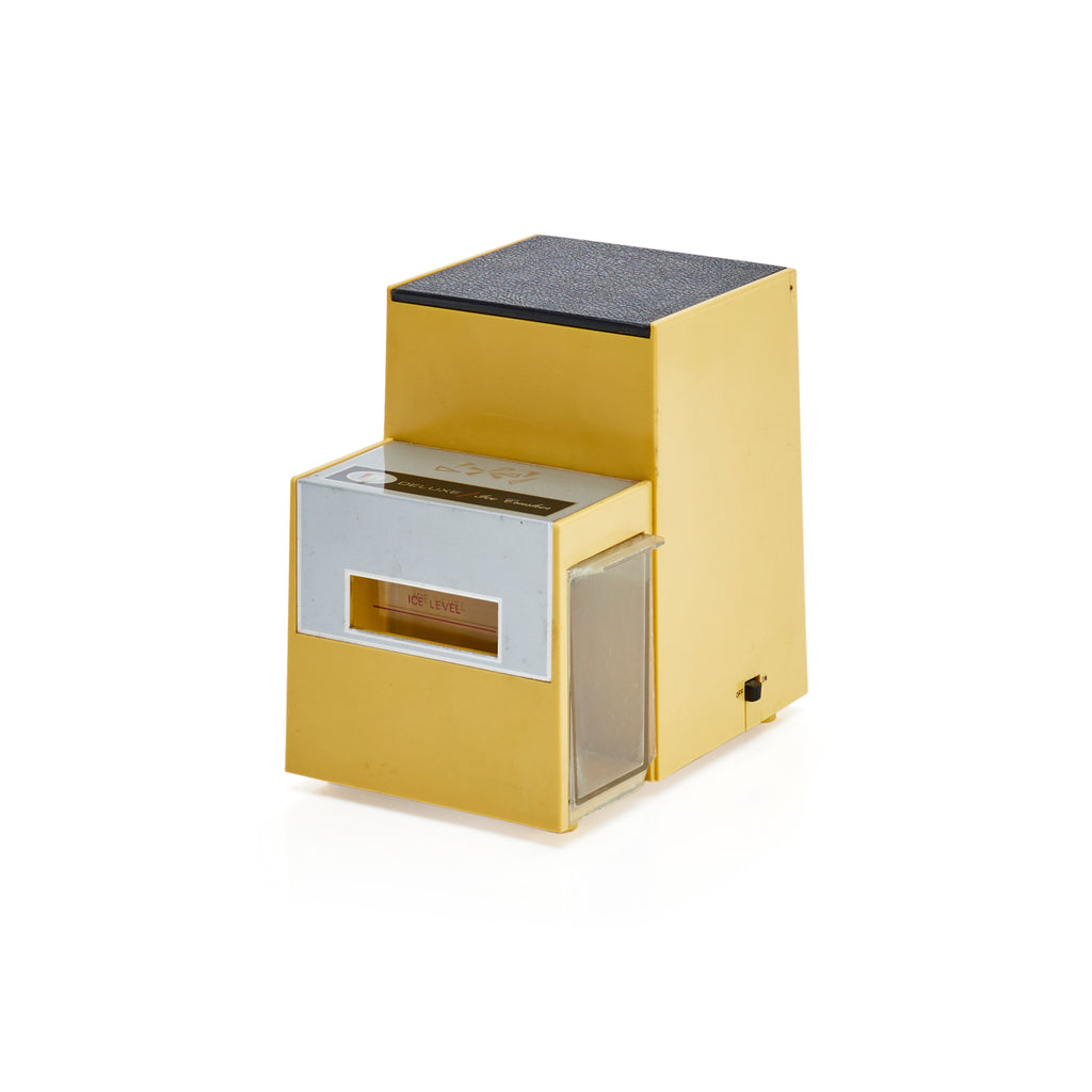Vintage Yellow Ice Machine "DELUXE/Ice Crusher"